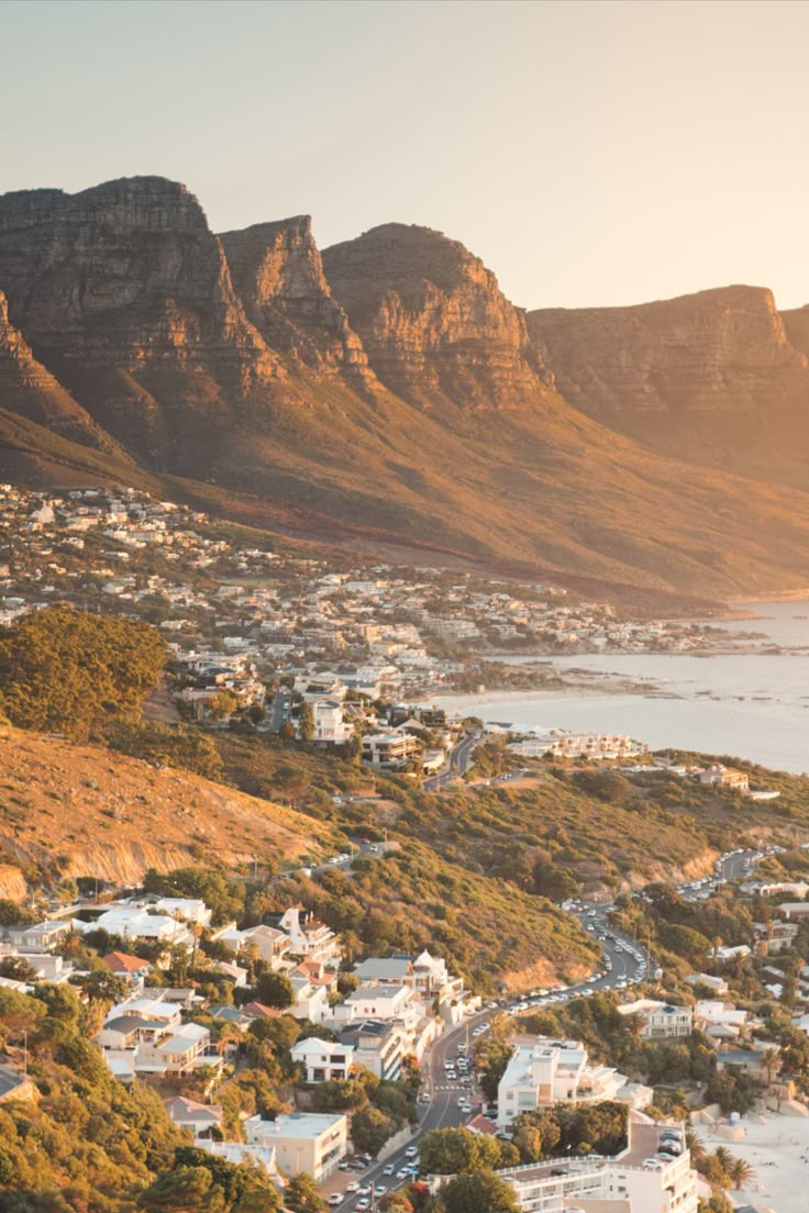 Cape Town coast at golden hour